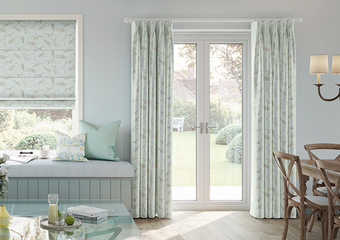 Dragonflies, Pale Blue - Made to Measure Curtains - Image 3